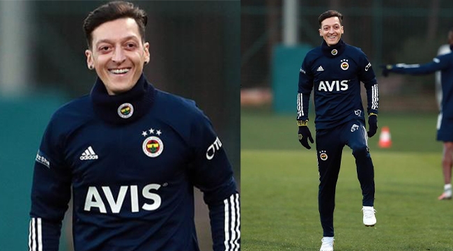 Fenerbahçe'yle ilk antrenmanına çıkan Mesut Özil 67 numarayı giyecek